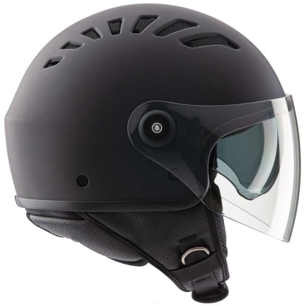 Casco Moto Jet Tucano Urbano 1230 EL TOP Grigio Carbone Opaco