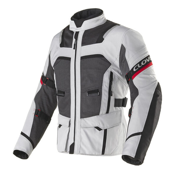 Giacca Moto Clover Ventouring 4 Wp Grigio