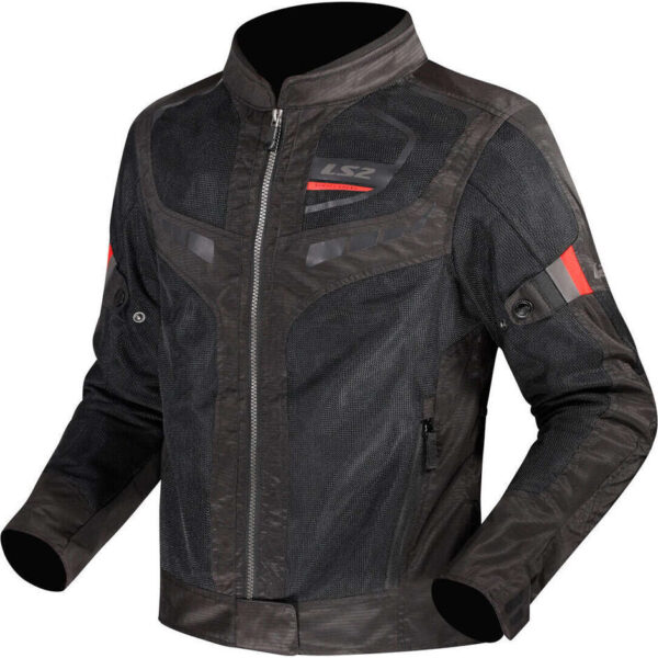 Giubbotto Moto Donna LS2 GARDA AIR LADY Nero Rosso