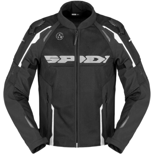 Giubbotto Moto Tessuto Spidi RACE WARRIOR 2 NET Nero Bianco