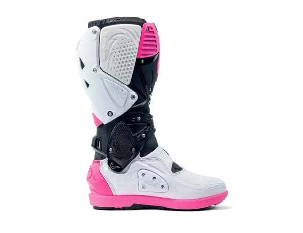 Stivali Moto Sidi Crossfire 3 SRS Nero Bianco Rosa