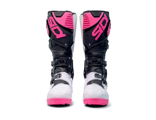 Stivali Moto Sidi Crossfire 3 SRS Nero Bianco Rosa