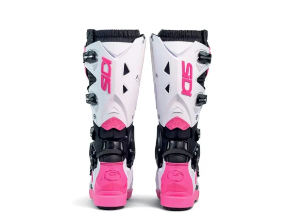 Stivali Moto Sidi Crossfire 3 SRS Nero Bianco Rosa
