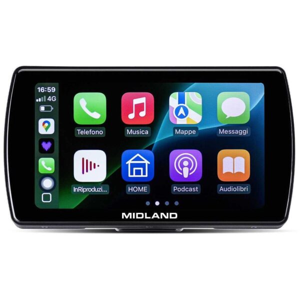 Display CarPlay da Moto Midland BIKEPLAY PRO 5,5"