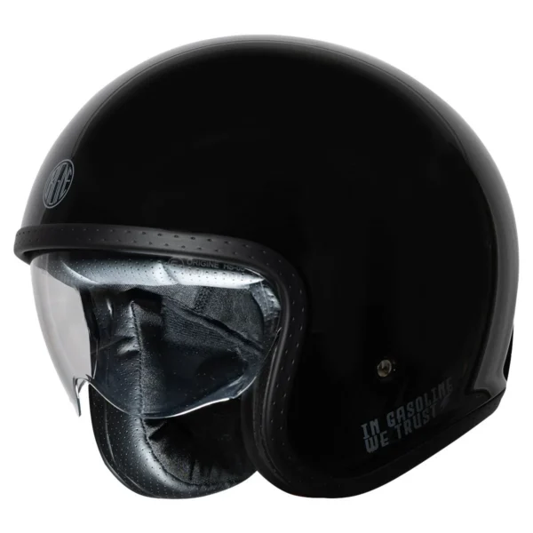 CASCO MOTO VINTAGE BANDIT ORIGINE SPIRIT STICKY NERO LUCIDO