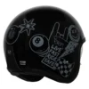 CASCO MOTO VINTAGE BANDIT ORIGINE SPIRIT STICKY NERO LUCIDO