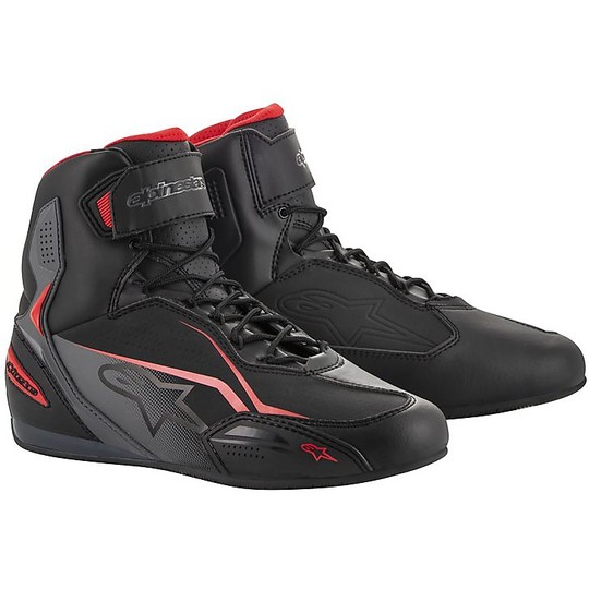 Scarpa Moto Sportiva Alpinestars FASTER 3 Nero Grigio Rosso