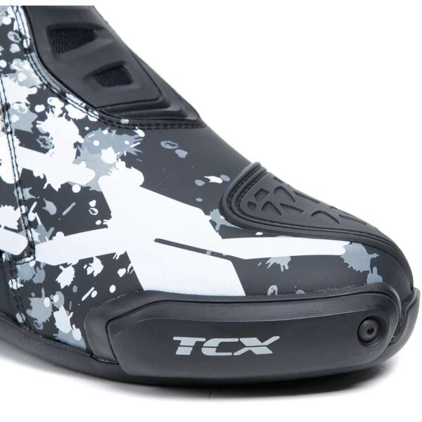 Stivali Moto Racing Tcx 7669 RT-RACE Nero Bianco Grigio