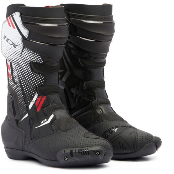 Stivali Moto Racing Tcx S-TR1 AIR Nero Bianco Rosso