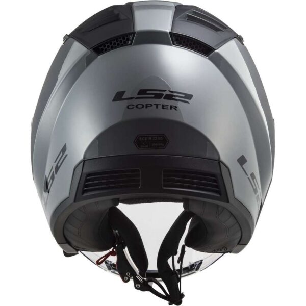 Casco Moto Jet Ls2 OF600 COPTER II Nardo Grey Lucido