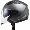 Casco Moto Jet Ls2 OF600 COPTER II Titanio Opaco