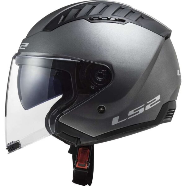 Casco Moto Jet Ls2 OF600 COPTER II Titanio Opaco