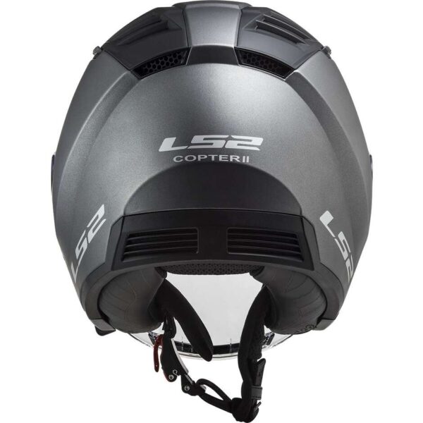 Casco Moto Jet Ls2 OF600 COPTER II Titanio Opaco