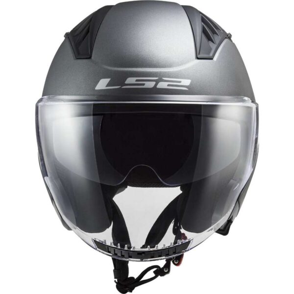 Casco Moto Jet Ls2 OF600 COPTER II Titanio Opaco