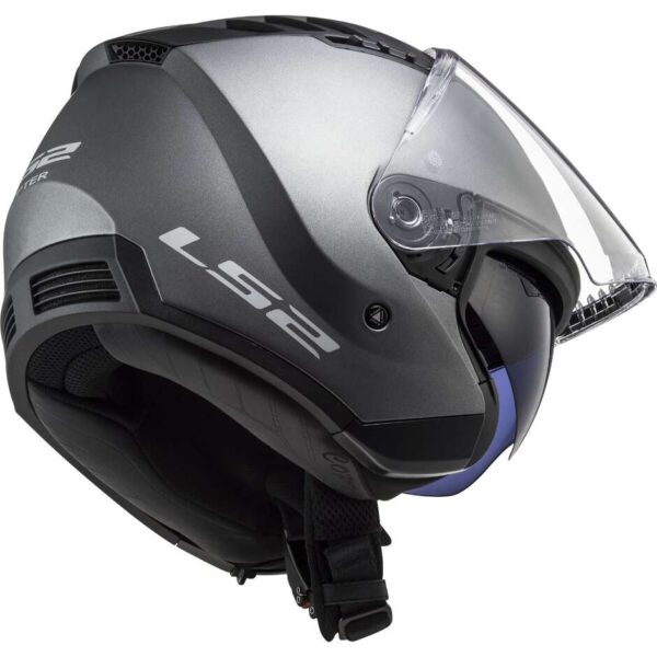 Casco Moto Jet Ls2 OF600 COPTER II Titanio Opaco