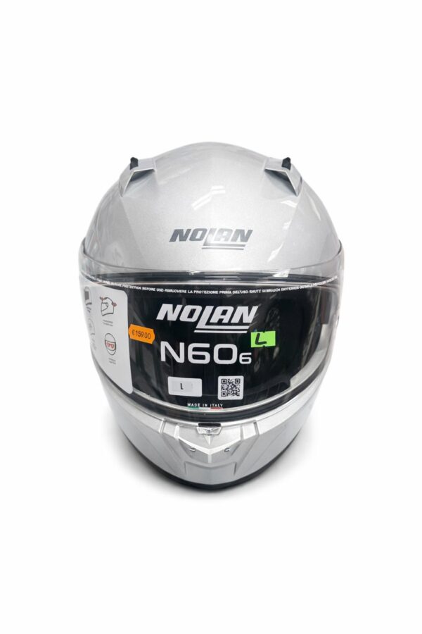 32227207-7aa2-4084-a875-fd432e5742e4 Casco Moto Integrale Nolan N60-6 ESSENZIALE 299 ARGENTO