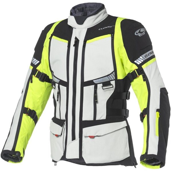 giacca-moto-donna-clover-gts-5-wp-lady-grigio-giallo_290914 Giacca Moto Donna Clover GTS 5 WP LADY Grigio Giallo