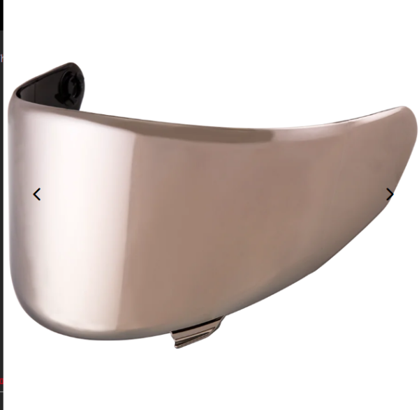 SILVER Visiera Kyt per Casco TT-REVO – NEW Fumè CHIARO
