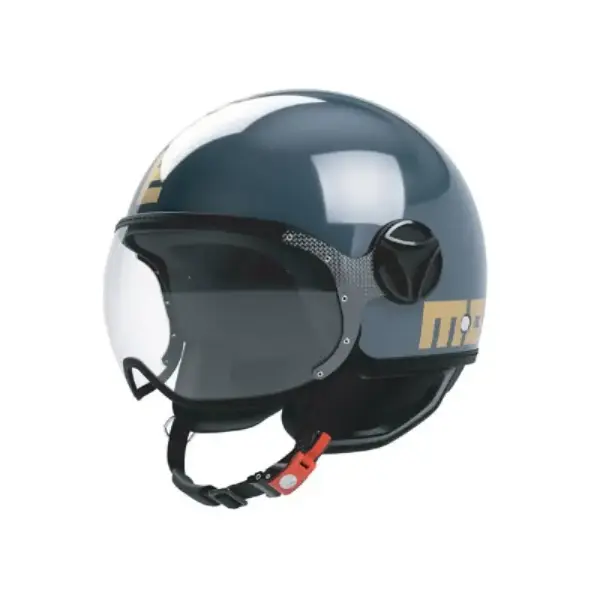 Casco Moto Jet Momo Design Fgtr Classic Flip Brass Gold