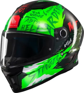 0434e8dfb2e690fa7209fab96bbc630e Casco Moto Integrale Mt Helmets Stinger 2 Ardent Casco Nero/Verde
