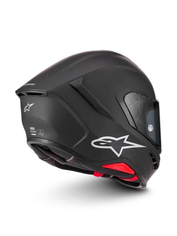 8202026_110_S_R7_SOLID_HELMET_ECE06_BA Casco Moto Integrale Alpinestars S-R7 Nero Opaco
