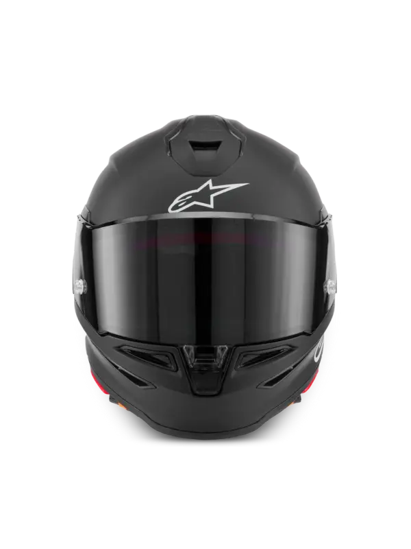 8202026_110_S_R7_SOLID_HELMET_ECE06_R1 Casco Moto Integrale Alpinestars S-R7 Nero Opaco