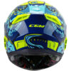 Casco Moto Bambino Integrale CGM 265X MICRO MONSTER Blu Giallo fluo