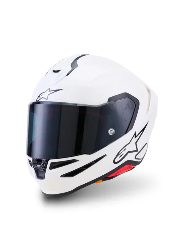 s-l1600 Casco Moto Integrale Alpinestars S-R7 Solid Bianco Lucido ECE 22.06