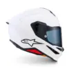 s-l960 (1) Casco Moto Integrale Alpinestars S-R7 Solid Bianco Lucido ECE 22.06
