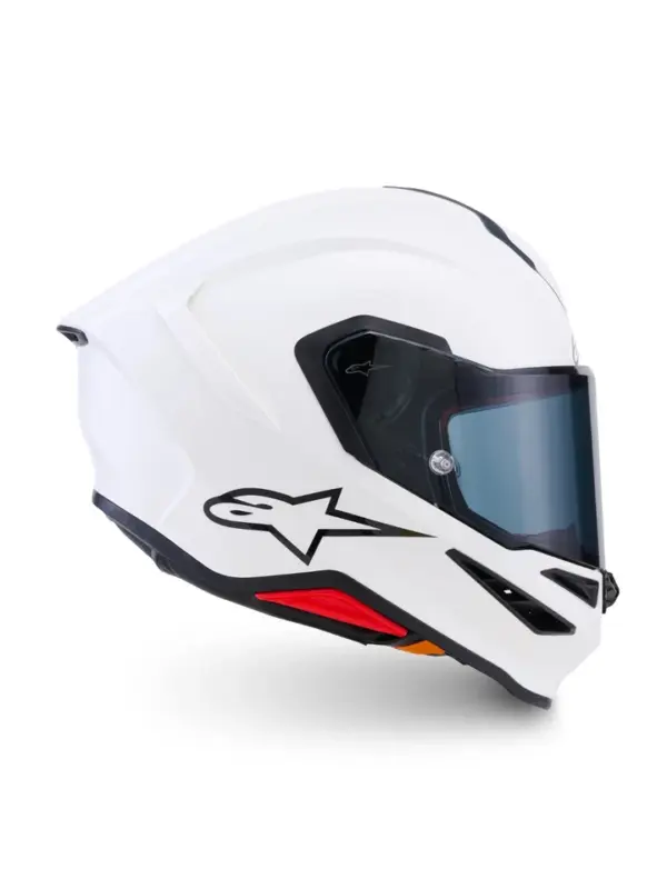 s-l960 (1) Casco Moto Integrale Alpinestars S-R7 Solid Bianco Lucido ECE 22.06