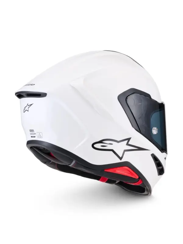s-l960 (3) Casco Moto Integrale Alpinestars S-R7 Solid Bianco Lucido ECE 22.06