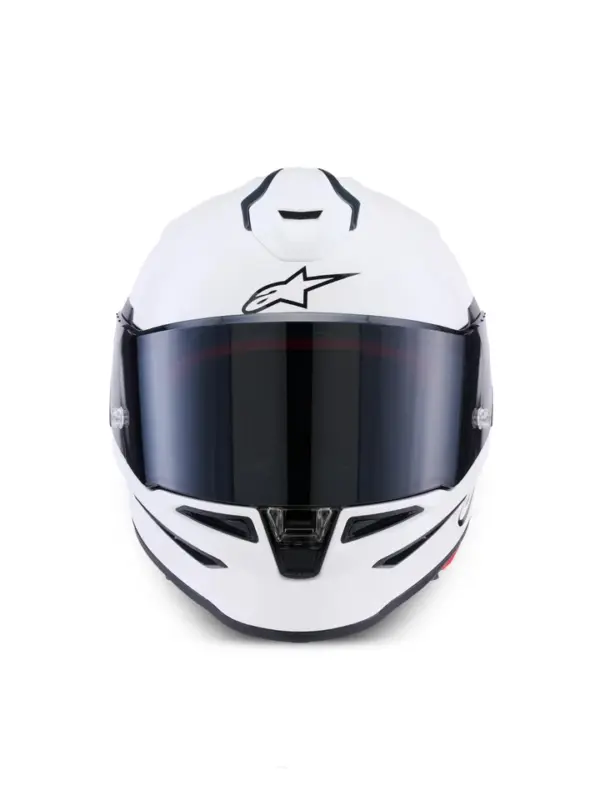 s-l960 (4) Casco Moto Integrale Alpinestars S-R7 Solid Bianco Lucido ECE 22.06