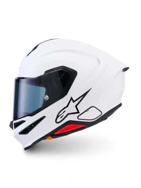 s-l960 Casco Moto Integrale Alpinestars S-R7 Solid Bianco Lucido ECE 22.06